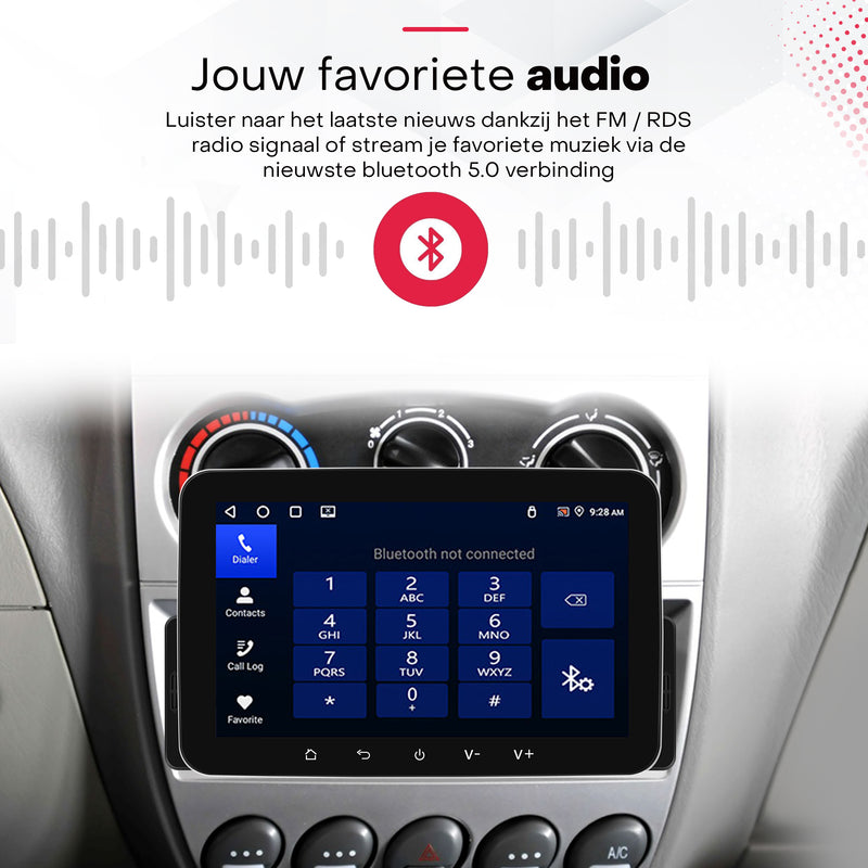 Boscer® 1Din Autoradio - Android 15 - Apple Carplay & Android Auto (Draadloos) - 4+64GB - 7 Inch IPS HD Touchscreen - Navigatiesysteem - Bluetooth, USB & MP5 - GPS - WIFI - Achteruitrijcamera & Microfoon
