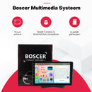 Boscer 2-DIN Autoradio Universeel | 9 inch CarPlay & Android Auto draadloos | Android 15 | 4+64GB