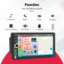Boscer 2DIN Android 15 Autoradio – 7 Inch HD IPS Touchscreen – 6+128GB – Draadloze Apple CarPlay & Android Auto – GPS, Bluetooth, WiFi, USB & USB-C – Inclusief Achteruitrijcamera & Microfoon – afbeelding 9