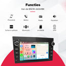 Functies: bellen, Bluetooth, radio, equalizer, scherm splitsen en GPS
