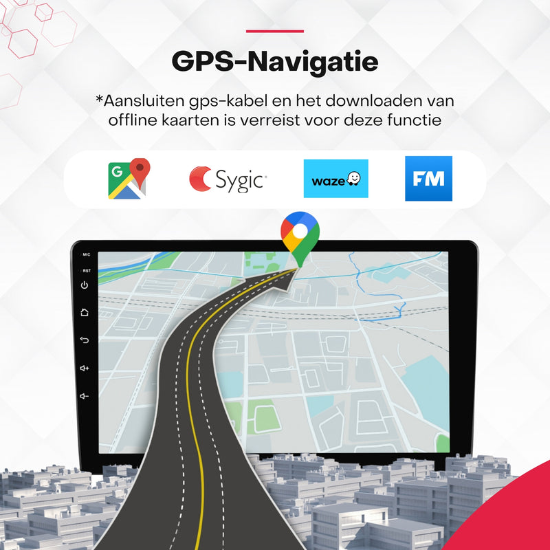 Boscer® Autoradio - Geschikt voor Peugeot 107, Toyota Aygo & Citroen C1 - Android 13 - 4+64GB - Apple Carplay & Android Auto (Draadloos) - 10.1 Inch HD IPS Touchscreen - Bluetooth - GPS Navigatiesysteem - AHD Achteruitrijcamera - 2025 Model