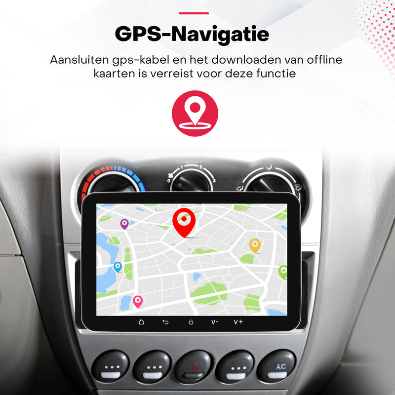 Boscer® 1Din Autoradio - Android 15 - Apple Carplay & Android Auto (Draadloos) - 4+64GB - 7 Inch IPS HD Touchscreen - Navigatiesysteem - Bluetooth, USB & MP5 - GPS - WIFI - Achteruitrijcamera & Microfoon
