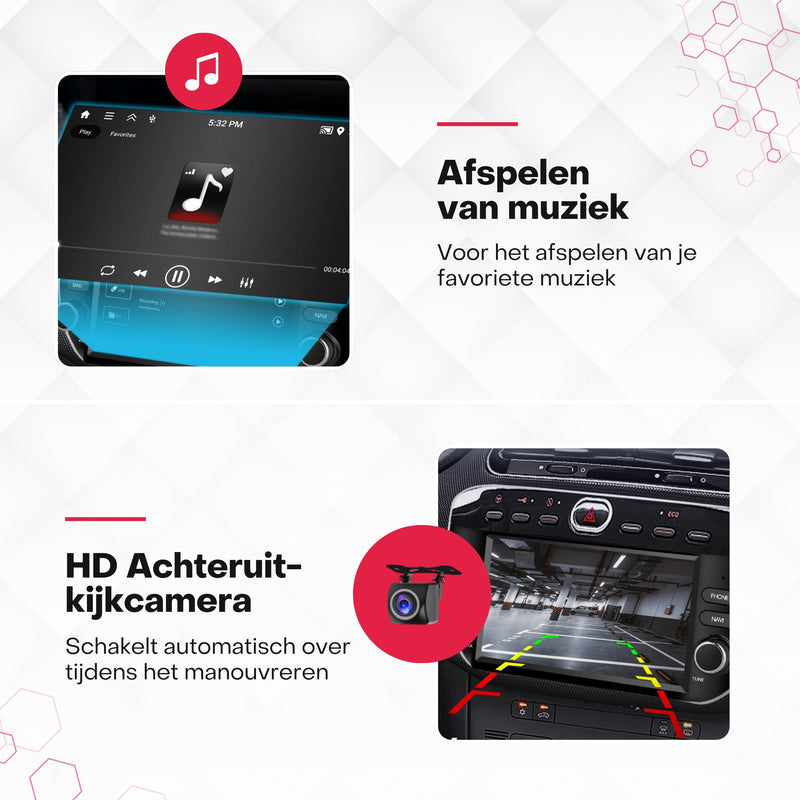 Boscer® Autoradio Geschikt voor Fiat Punto 2012-2016 & Fiat Linea 2012-2015 - Android 15 - 4+64GB - Apple Carplay & Android Auto - 7 Inch HD IPS Touchscreen - GPS Navigatiesysteem - Bluetooth, USB, WiFi & MP5 - Achteruitrijcamera & Microfoon