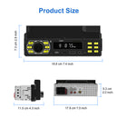 Boscer 1Din Autoradio met Ingebouwde Telefoonhouder – afbeelding 11