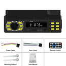 Boscer 1Din Autoradio met Ingebouwde Telefoonhouder – afbeelding 2