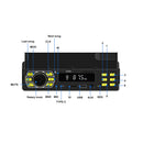Boscer 1Din Autoradio met Ingebouwde Telefoonhouder – afbeelding 7