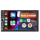 Boscer 2DIN Android 15 Autoradio – 7 Inch HD IPS Touchscreen – 6+128GB – Draadloze Apple CarPlay & Android Auto – GPS, Bluetooth, WiFi, USB & USB-C – Inclusief Achteruitrijcamera & Microfoon – afbeelding 4