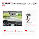 DAB+ ontvangst hangt af van dekking, antenneplaatsing en de locatie waar je rijdt