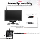 Boscer Achteruitrijcamera set Pro – Draadloos – 7 Inch HD Scherm (1024×600) – Dual 1080P Camera's – IP68 Waterdicht – BS