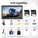 Boscer Achteruitrijcamera set Pro – Draadloos – 7 Inch HD Scherm (1024×600) – Dual 1080P Camera's – IP68 Waterdicht – BS