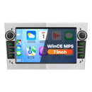 Boscer 7 inch autoradio zilver, geschikt voor Opel Astra, Corsa en Zafira - Boscer BSCR-A4647SR