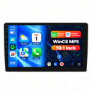 Boscer 10.1 inch 2-DIN autoradio met WinCE MP5, draadloos CarPlay en Android Auto