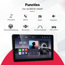 Functies: bellen, Bluetooth, FM-radio, equalizer, stuurwielbediening en IPS-scherm