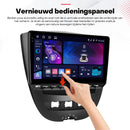 Boscer Autoradio geschikt voor Citroen, Peugeot & Toyota Aygo 2005-2014 | 10.1 inch CarPlay & Android Auto draadloos | Android 15 | Fysiek bedieningspaneel | 4+64GB