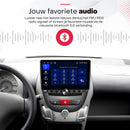 Boscer Autoradio geschikt voor Citroen, Peugeot & Toyota Aygo 2005-2014 | 10.1 inch CarPlay & Android Auto draadloos | Android 15 | Fysiek bedieningspaneel | 4+64GB