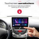 Boscer Autoradio geschikt voor Citroen, Peugeot & Toyota Aygo 2005-2014 | 10.1 inch CarPlay & Android Auto draadloos | Android 15 | Fysiek bedieningspaneel | 4+64GB