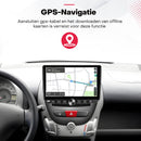 Boscer Autoradio geschikt voor Citroen, Peugeot & Toyota Aygo 2005-2014 | 10.1 inch CarPlay & Android Auto draadloos | Android 15 | Fysiek bedieningspaneel | 4+64GB