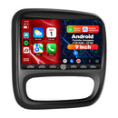 Boscer Autoradio geschikt voor Opel & Renault Trafic | 9 inch CarPlay & Android Auto draadloos | Android 15 | Fysiek bedieningspaneel | 4+64GB hoofdfoto