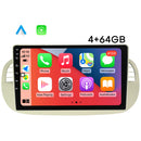 Boscer autoradio Fiat 500 wit - 4+64GB geheugen