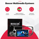 Boscer multimediasysteem: 9 inch scherm met draadloos CarPlay en Android Auto