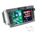 Boscer Autoradio geschikt voor Opel Corsa, Astra & Vectra 2003-2011 | 7 inch CarPlay & Android Auto draadloos | Android 15 | 2+64GB | Grijs hoofdfoto