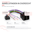 Aansluitingen van de Boscer ISO naar Android 16-pins adapterkabel uitgelegd