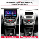 Geschikt voor Toyota Aygo, Peugeot 107 en Citroen C1