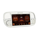 Boscer Autoradio geschikt voor Fiat 500 2007-2015 | 7 inch CarPlay & Android Auto draadloos | Android 13 | 2+32GB | Wit hoofdfoto