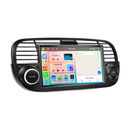 Boscer Autoradio geschikt voor Fiat 500 2007-2015 | 7 inch CarPlay & Android Auto draadloos | Android 15 | 4+64GB | Zwart hoofdfoto