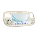 Boscer Autoradio geschikt voor Fiat 500 2007-2015 | 7 inch CarPlay & Android Auto draadloos | Android 13 | 2+32GB | Zwart hoofdfoto