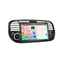 Boscer Autoradio geschikt voor Fiat 500 2007-2015 | 7 inch CarPlay & Android Auto draadloos | Android 15 | 6+128GB | Zwart hoofdfoto