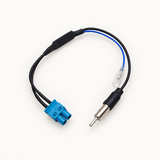 Boscer Antenne-adapter dubbel Fakra naar DIN met versterker (VW, Skoda, Seat, Audi)