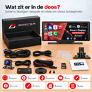 Wat zit er in de doos? Scherm, Navigon-adapter en alles om direct te beginnen