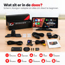 Wat zit er in de doos? Scherm, Navigon-adapter en alles om direct te beginnen