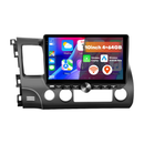 Boscer Autoradio geschikt voor Honda Civic 2006-2011 | 10.1 inch CarPlay & Android Auto draadloos | Android 15 | Fysiek bedieningspaneel | 4+64GB hoofdfoto
