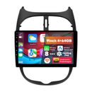 Boscer Autoradio geschikt voor Citroen & Peugeot 206 2002-2010 | 9 inch CarPlay & Android Auto draadloos | Android 15 | 4+64GB | 8-core hoofdfoto
