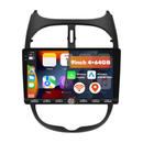 Boscer Autoradio geschikt voor Citroen & Peugeot 206 2002-2010 | 9 inch CarPlay & Android Auto draadloos | Android 15 | Fysiek bedieningspaneel | 4+64GB hoofdfoto