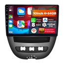 Boscer Autoradio geschikt voor Citroen, Peugeot & Toyota Aygo 2005-2014 | 10.1 inch CarPlay & Android Auto draadloos | Android 15 | 4+64GB | 8-core hoofdfoto