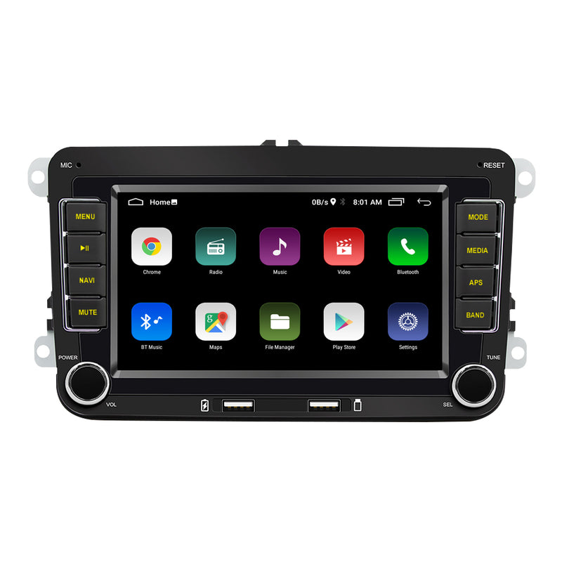 Autoradio Volkswagen, Skoda & Seat Autoradio | Android 10 | Navigatiesysteem | 7' HD scherm | Achteruitrijcamera